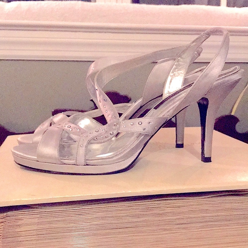 💫👗Event silver slippers👡